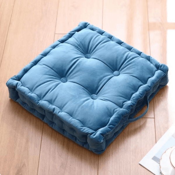 denim blue floor cushion