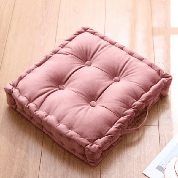 rose pink floor cushion