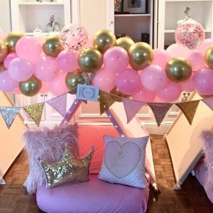 balloon garlands add ons for deluxe party package