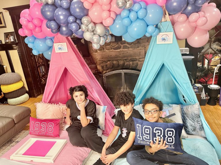 jack and jill pink and blue dreams party theme