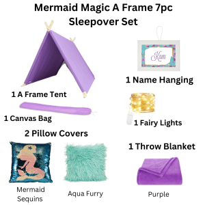 Mermaid Magic A Frame 7 pc Sleepover Set
