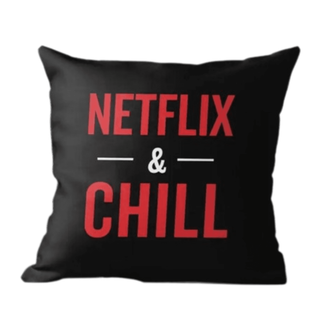 Netflix &amp; Chill Themed Pillow Cover - Sleepover Party Shop
