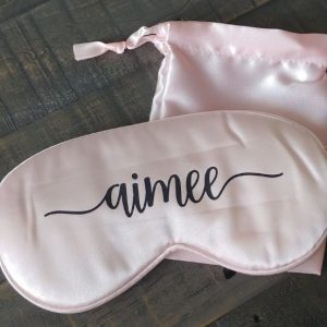 personalized satin sleep masks add ons for deluxe party package
